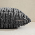 Fancy Homi 4 Packs Dark Grey Decorative Throw Pillow Covers 16x16 Inch - Image 3