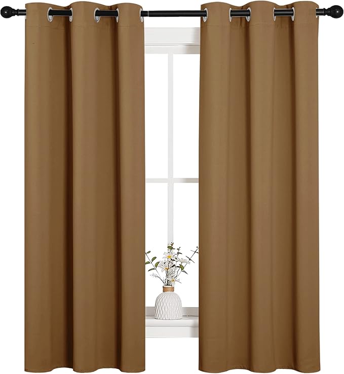NICETOWN Sleek Blackout Curtains 63 inches Length - Image 2