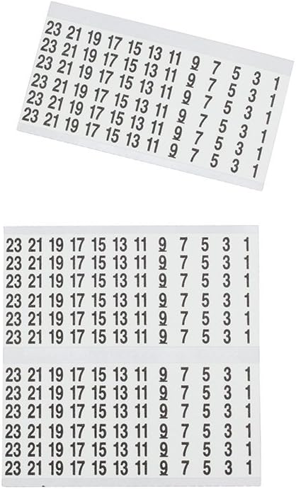 Klein Tools 56250 Wire Marker Book for Cable Management, Electric Panel Organization Wire Label Stickers, Numbered 1-48