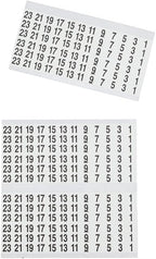 Klein Tools 56250 Wire Marker Book for Cable Management, Electric Panel Organization Wire Label Stickers, Numbered 1-48