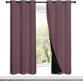 NICETOWN 100% Blackout Window Curtain Panels, Full Light Blocking Drapes by NICETOWN