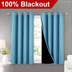 NICETOWN 100% Blackout Short Curtains - Image 2