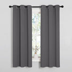 NICETOWN Grey Blackout Curtain Panels - Image 2