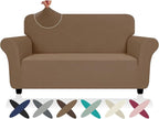 ZNSAYOTX Super Stretch Loveseat Covers, New Striped Love Seat Slipcover by ZNSAYOTX