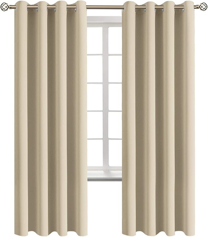 BGment Room Darkening Curtains 72 Inches Long by BGment