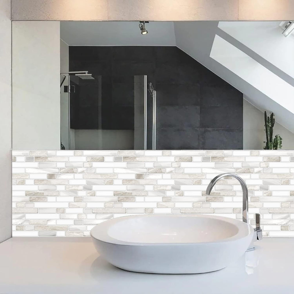 STICKGOO Peel and Stick Wall Tile Self-Adhesive Backsplash Thicker Design