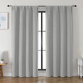 Simplebrand Ava Silver Grey Blackout Curtains by Simplebrand