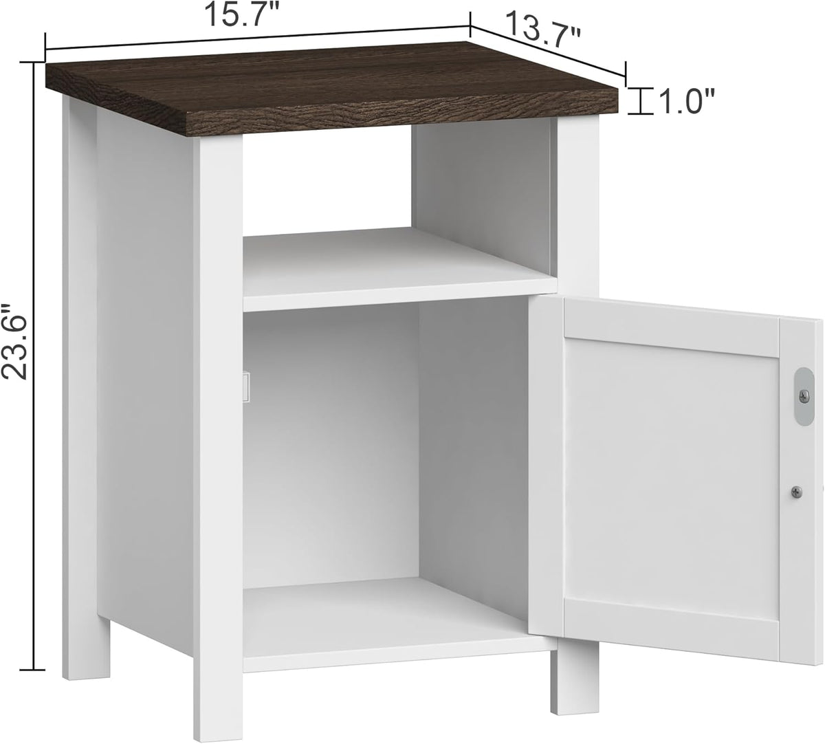 ChooChoo Farmhouse Nightstands with Storage