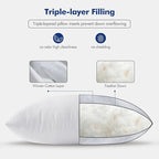 MIULEE Feather Pillow Insert 24x24, Decorative Down Throw Pillow Insert Fluffy - Image 6