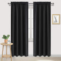 DWCN Black Blackout Curtains for Bedroom, 60 x 84 inches Long by DWCN
