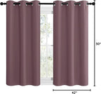 NICETOWN Dry Rose Room Darkening Curtains - Image 10