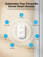 GoveeLife Smart Mini Double Button Switch, Group Control Multiple Devices
