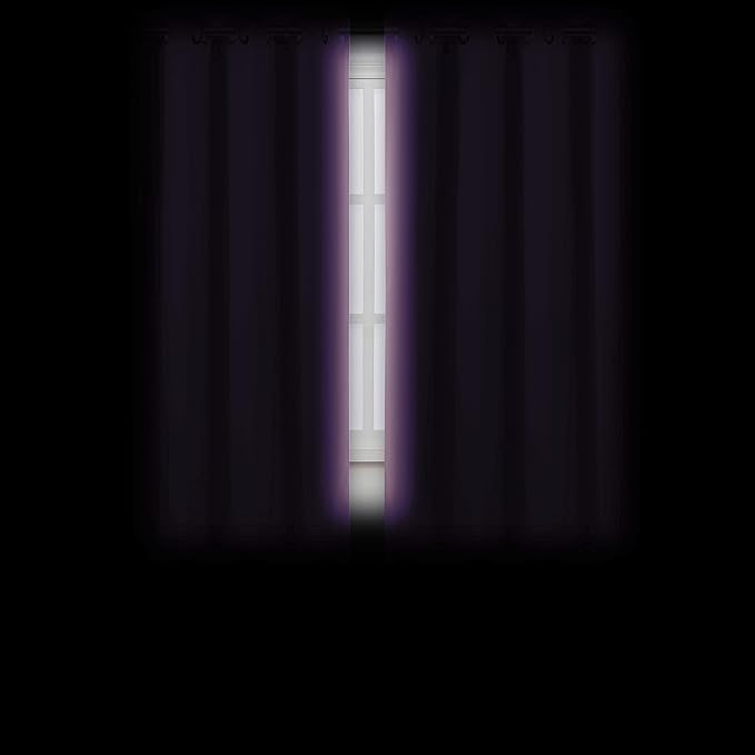 LEMOMO Lavender Blackout Curtains 66 x 63 Inch Length/Set of 2 Curtain - Image 3