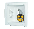 DataComm Electronics Media Wall Plate with 15 A/125 V Duplex Receptacle