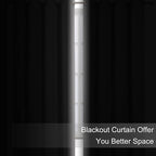 LEMOMO Blackout Curtains 52 x 108 inch/Light Grey Curtains Set of 2 - Image 3