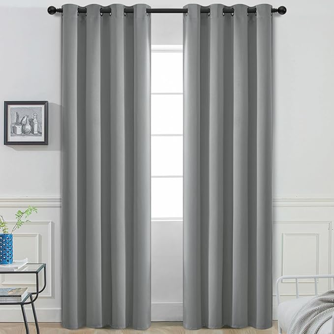 Yakamok Dove Grey Room Darking 90 Inch Length 2 Panel Sets by Yakamok