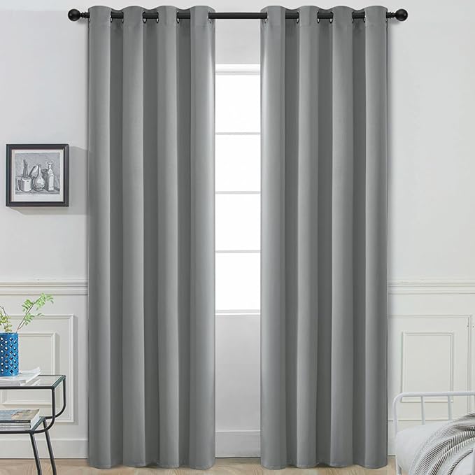 Yakamok Dove Grey Room Darking 96 Inch Length 2 Panel Sets by Yakamok