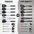 Silicone Cooking Utensils Set 6 Pcs Silicone Spatula Set Kitchen Tools