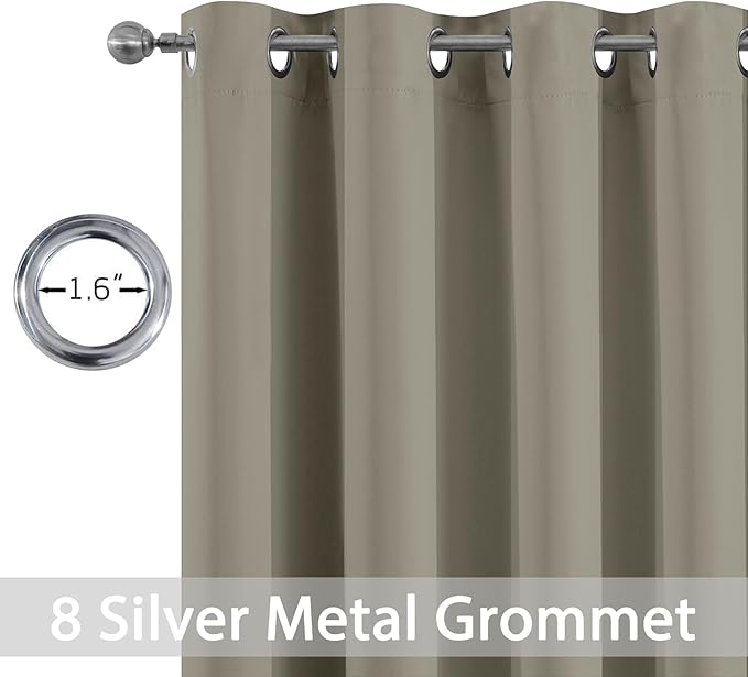 Yakamok Premium Room Darkening Thermal Insulated Curtains - Image 2