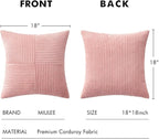MIULEE Blush Pink Decorative Throw Pillow Covers 18x18 Inch - Image 6