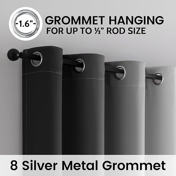 SimpleHome Ombre Room Darkening Curtains - Image 5