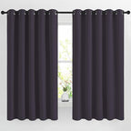 NICETOWN Blackout Bedroom Curtains 66 inches Long, Grommet Room Darkening by NICETOWN
