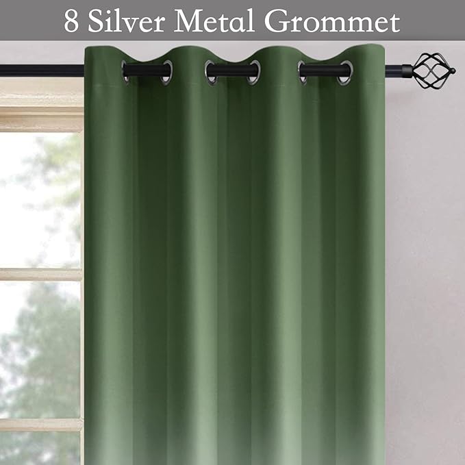 SimpleHome Ombre Room Darkening Curtains - Image 2