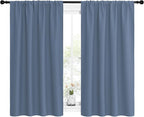 NICETOWN Kitchen Curtains, Short Blackout Curtains & Drapes, Small Window Rod - Image 2
