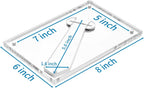 AITEE 5x7 Acrylic Picture Frame 3 Pack, Clear Lucite Frame with Stand