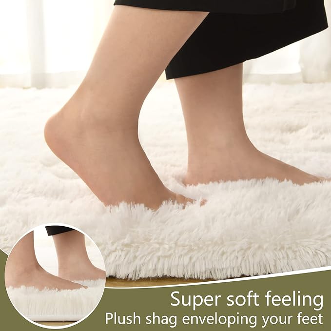 LOCHAS Ultra Soft Indoor Modern Area Rugs Fluffy Living Room Carpets - Image 5