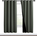 NICETOWN 100% Blackout Window Curtain Panels, Full Light Blocking Drapes by NICETOWN