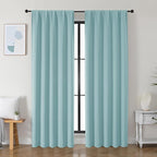 Simplebrand Ava Aqua Blackout Curtains by Simplebrand