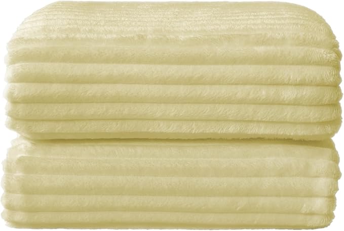 BEDELITE Fleece Blanket Twin Size – 3D Ribbed Jacquard Soft and Warm Decorative - Image 8