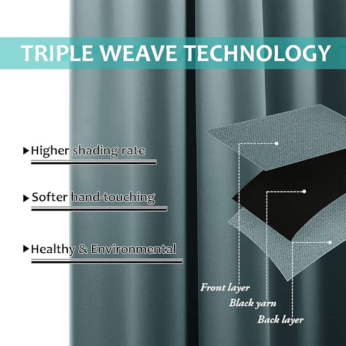 NICETOWN Full Shading Cold Blocking Curtains - Image 5
