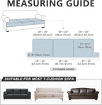 Leather Look Couch Cushion Covers Sofa Seat Slipcovers Sets Couches Furniture - Image 2