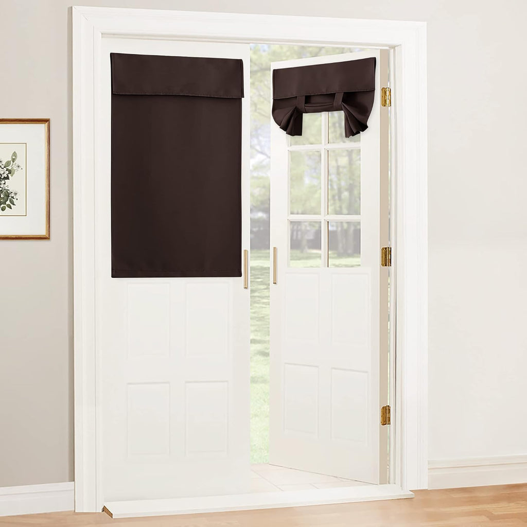 RYB HOME Blackout Door Window Curtains for Kitchen Back/Front Frchen Door