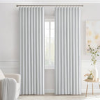 MIULEE Back Tab Light Blocking Curtains 90 Inch Long 2 Panels Set - Image 9