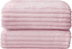 BEDELITE Fleece Throw Blanket for Couch – 3D Ribbed Jacquard Soft and Warm - Image 8