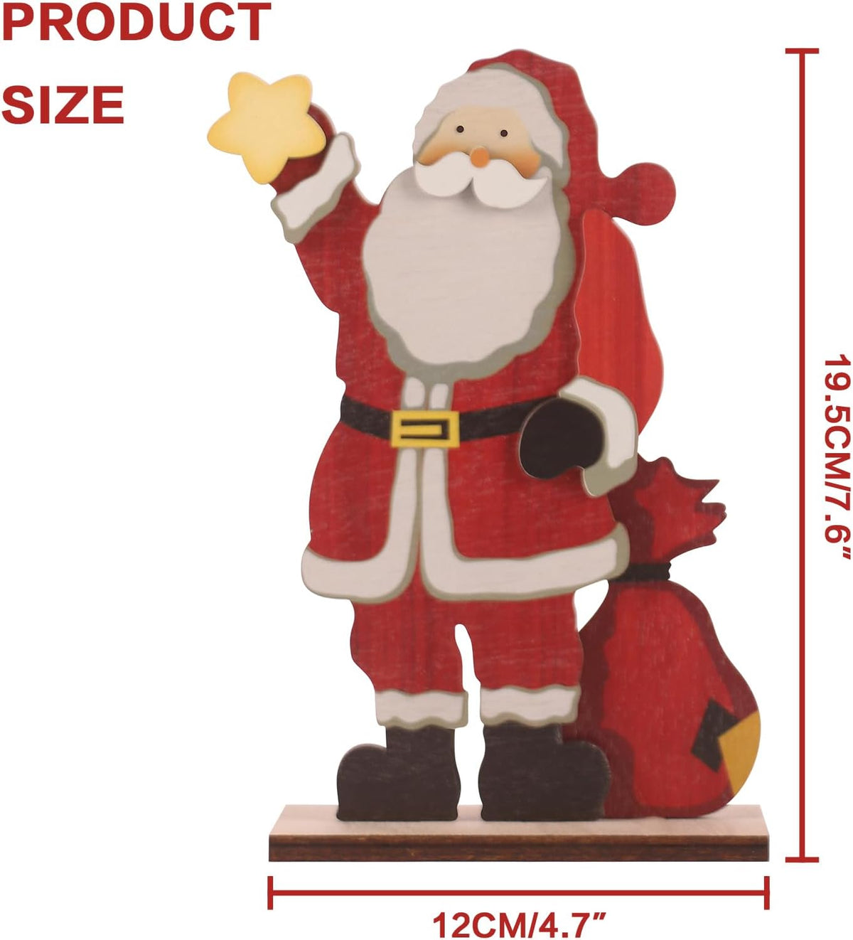 RoseCraft 5PCS Christmas Decorations for Home Farmhouse Indoor Table Decor