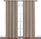 NICETOWN Taupe Blackout Curtains 86" Long, 2 Pieces - Image 2