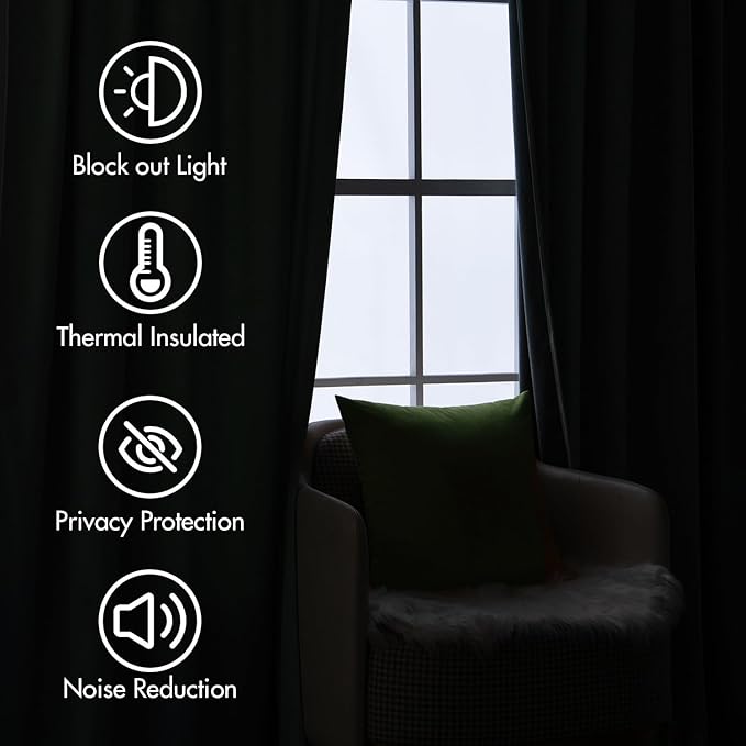 MIULEE Velvet Curtains 90 inches - Image 5
