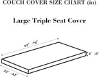 Couch Covers for 3 Cushion Sofa Pet Friendly Couch Cushion Covers Universal - Image 2