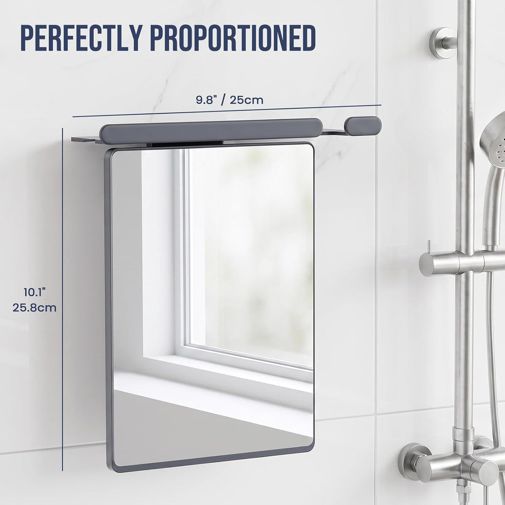 TAILI Shower Mirror Fogless, Shaving Mirror for Shower, Anti-Fog Mirror