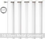 Yakamok Pure White Curtain for Living Room Sliding Glass Door Vertical Blind - Image 3