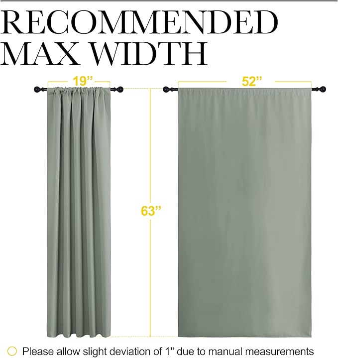 NICETOWN Window Curtains Blackout Drapes - Image 7