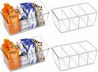 Pantry Organization and Storage Bins with Dividers Kitchen Organizer 2 Pack