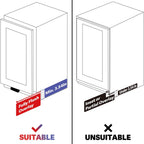1-Pack Under Cabinet Foot Pull for Trash Drawer, Matte Black 4"
