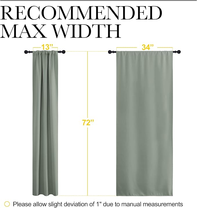 NICETOWN Window Curtains Blackout Drapes - Image 7