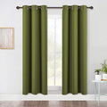 NICETOWN Blackout Window Curtains 70" L, 2 Panels, 34 inch, Olive Green by NICETOWN