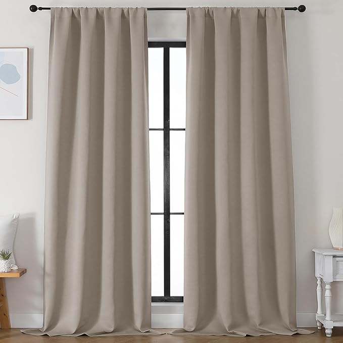 Simplebrand Stone Blackout Curtains by Simplebrand